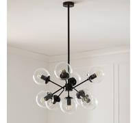 Lampada a Sospensione Metallo e Vetro Wassily 9 Faretti