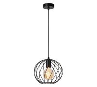 Lampada a Sospensione Metallo Nero Pranzo Cucina Ø25 CM E27 Pendelleuchte Sala