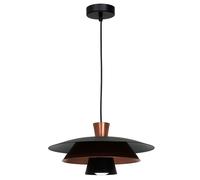 Lampada a Sospensione Metallo Nero Rame Pranzo Ø34 CM Decorativo Pendelleuchte