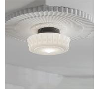Lampada a sospensione Mid Century, grande lampada a tamburo in vetro bianco latte per camera da letto, cucina, sala da pranzo e corridoio, lampada da soffitto in stile casale costiero