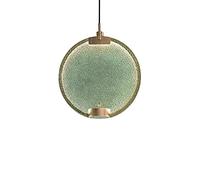 Lampada a sospensione Minimalista in ottone Light Fixture Glass Round Pendant Bar Scaffale Art Deco Cafe Decorazione lampada, luci sospese