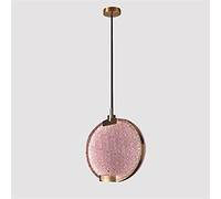 Lampada a sospensione Minimalista in ottone Light Fixture Glass Round Pendant Bar Scaffale Art Deco Cafe Decorazione lampada, luci sospese