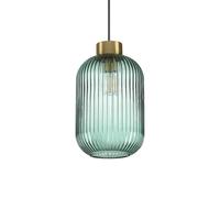 Sospensione Vintage-Decò Mint-3 Metallo Verde 1 Luce E27