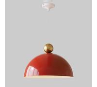 Lampada a Sospensione Moderna a Cupola, Paralume Rotondo in Metallo, Lampada a Sospensione per Isola Cucina, Lampada a Sospensione Singola Moderna, Lampada a Sospensione per Sala da Pranzo, E27 (Ross