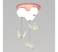 Lampada a Sospensione Moderna a LED per Bambini, lampadario da soffitto, Altezza Regolabile, Lampada a Farfalla Creativa per Isola Cucina, Illuminazione Sala da Pranzo