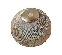 Lampada a sospensione moderna con paralume in filo di ferro, lampada a sospensione in metallo a gabbia