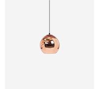 Lampada a sospensione moderna con sfera di vetro a specchio Lampadario creativo semplice con sfera a specchio cromata Droplight Globo Lampadario a sospensione Lampadario fienile Magazzino Ristorante