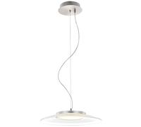 Lampada a sospensione moderna da tavolo da pranzo lampada a sospensione ad anello Lampada a sospensione LED da soggiorno, metallo, 1x LED 12W 930lm 3000K bianco caldo, DxH 40x125 cm