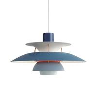 Lampada a sospensione moderna danese PH5, lampada a sospensione decorativa in alluminio, apparecchi di illuminazione a sospensione blu sfumato, lampada a sospensione industriale per isola cucina (dime