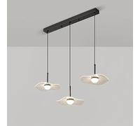 Lampada a Sospensione Moderna di metà secolo a 3 luci, Lampada a Sospensione a LED in Oro Vintage, lampadario Nordico a Forma di Fiore di Loto, Lampada a Sospensione a grappolo NER
