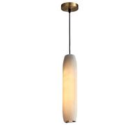 Lampada a sospensione moderna e minimalista ad altezza regolabile, struttura interamente in rame con accenti in marmo for il corridoio della camera da letto del soggiorno(1 PCS)