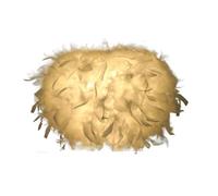 Lampada A Sospensione Moderna E Soffice, Paralume In Piuma Bianca, Illuminazione A Goccia, Decorazione For Camera Da Letto, Studio, A Creativa(White 20cm)