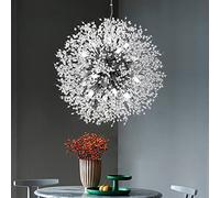 Lampada a Sospensione Moderna in Cristallo a 16 luci per Camera da Letto, Illuminazione da soffitto contemporanea a Forma di Dente di Leone, Elegante lampadario per Interni per Soggiorno e r