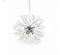Lampada a Sospensione Moderna in Cristallo con fuochi d'artificio Durante la Luce, 16 luci, Finitura in Metallo Cromato, per Sala da Pranzo, Soggiorno, Camera da Letto, Loth 9 Teste, 50 cm (Loth