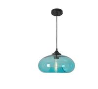 Lampada a Sospensione Moderna in Vetro Verde Acqua Lampada a Sospensione in Vetro Rotondo Illuminazione Colorata Minimalista Ristorante Bar Caffetteria Illuminazione for Interni Apparecchio di Illumin