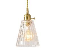 Lampada a Sospensione Moderna in Vetro Vintage, Piccola, in Ottone Edison Country, personalità Creativa, Decorazione per Soggiorno, corridoio, Bar, plafoniera con Testa Singola E27