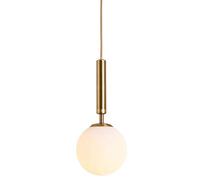 Lampada A Sospensione Moderna, Lampada A Sfera in Vetro Bianco Smerigliato Lampada A Sospensione E27 Luce Pendente Per La Camera Da Letto Da Cucina Corridoio Soggiorno Ufficio,1pc