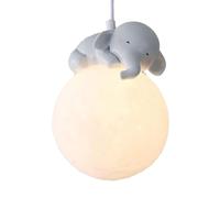 Lampada a sospensione moderna, lampadario - Lampadario per camera da letto con animali da comodino, lampadario, lampade a bianco latte, lampada a sospensione 3D per la cameretta dei bambi