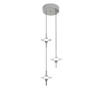 Lampada a Sospensione Moderna Minimalista per corridoio, atrio, Isola della Cucina, Lampada a Sospensione di Lusso in Metallo e Cristallo a LED, Modello di Showroom, casa, Scale, Villa, Centro co