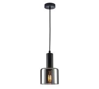 Lampada a sospensione moderna nera Italux Santia PND-65342-1-BK+SG