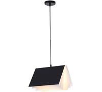 Lampada a sospensione moderna nordica a forma di libro in metallo e acrilico, altezza regolabile, attacco E26/E27, ideale per camera da letto, sala da pranzo, soggiorno, studio. Un'esclusiva lampada