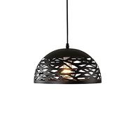 Lampada a sospensione moderna semplice in metallo E27 Portalampada Lampadario a testa singola Creativo Paralume a sospensione cavo Soggiorno Camera da letto Sala da pranzo Apparecchi di illuminazione