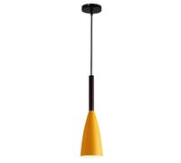 Lampada a sospensione moderna Semplice Macaroon Luce a sospensione a soffitto Lampadario di illuminazione a sospensione in ferro creativo per la cucina Soggiorno Camera da letto (Yellow)