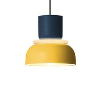 Lampada A Sospensione Moderna Soffitto Luci A Sospensione Nordiche Cavo Regolabile E27 Macaron Illuminazione A Sospensione per Camera da Letto, Sala da Pranzo, Cucina, Ristorante, Yellow And Blue, C
