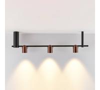 Lampada a sospensione Molto Luce Nuun SD, nero/marrone caffè, a 3 luci. Molto Luce