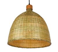 Lampada a sospensione naturale lavorata a mano nel sud-est asiatico - Lampadario da giardino cinese Ristorante Illuminazione a sospensione individuale V-intage,lampada un aspetto elegante