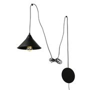 Lampada A Sospensione Nera Con Spina Ø29Cm Design Moderno FLEXIO Per Soggiorno