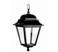 Lampada A Sospensione Nera Esterno IP44 Rustica E27 Alluminio RENITA