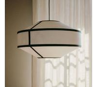 Lampada a sospensione New Works Kite, Ø 55 cm, bianco/nero, a 3 luci. New Works