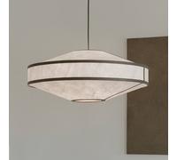 Lampada a sospensione New Works Kite, Ø 75 cm, bianco/nero, a 3 luci. New Works