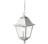 LAMPADA A SOSPENSIONE "OLD " BIANCO E ARGENTO, E27
