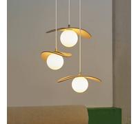 Lampada a sospensione OSRAM Decor Pearl, a 3 luci, beige, feltro, G9 Osram