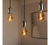 Lampada a sospensione OSRAM VINTAGE 1906 BOBBIN, grigio, metallo, Ø 10 cm Osram