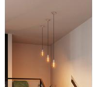 Lampada a sospensione OSRAM VINTAGE 1906 ROUND, cromata, metallo, Ø 10 cm 4099854419539