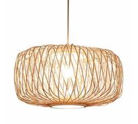 Lampada A Sospensione Pastorale Illuminazione Domestica Retrò Personalizzata E Creativa Lampada Da Soffitto Con Paralume In Bambù Intrecciato Cinese Lampada A Sospensione In Bambù Lavorata A Mano YANZ