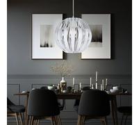 Lampada a Sospensione Pendente Altezza Regolabile Soggiorno Bianco Chiaro 150cm [EEK: Non valutato]