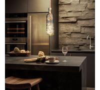 Lampada a Sospensione Pendente LED Luci Soggiorno Colori Fumi Vetro 3000K