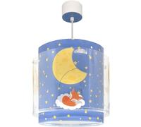 Lampada a sospensione per bambini Dalber Moon Dreams, animali, luna, nuvole, stelle, blu, 76632M, attacco E27