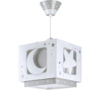 Lampada a sospensione per bambini Dalber Moonlight, luna e stelle, grigio chiaro di luna 63232ME, lampade per bambini, bambine e neonati