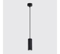 Lampada a Sospensione per Ristorante, Moderna e Semplice, a LED, a Forma di Goccia cilindrica, con Tubo Lungo Montato, 10 W (Stile Ah: 20 cm Luce n