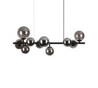 Sospensione Contemporanea Perlage Metallo Nero 10 Luci G9 3W 3000K Luce Calda