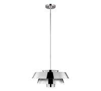 Lampada a Sospensione Plafoniera Acciaio Nichel D 45,7 CM Lampada da Soggiorno [EEK: Non valutato]