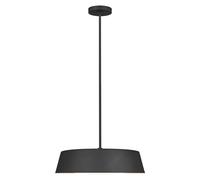 Lampada a Sospensione Plafoniera Acciaio Vetro Nero D 48,5cm Lampada Sala Pranzo [EEK: Non valutato]