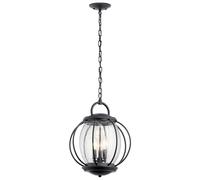 Lampada a sospensione plafoniera lampada a sospensione acciaio nero D 35,6 cm lampada da sala da pranzo