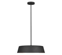 Lampada a sospensione plafoniera lampada a sospensione acciaio vetro nero D 48,5 cm lampada da sala da pranzo