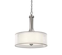 Lampada a Sospensione Plafoniera Lino Luce Sala da Pranzo Vetro Opale [EEK: Non valutato]